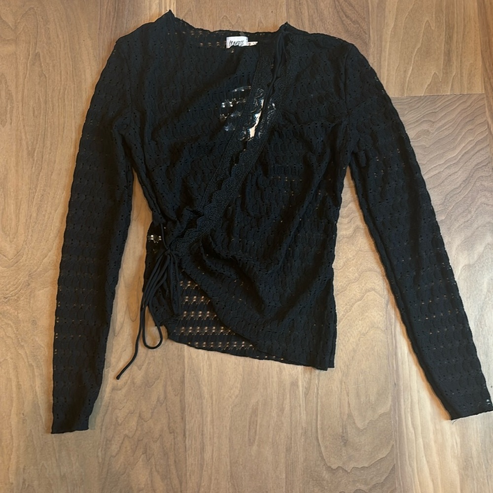 Knit Princess Polly Going Out Top Black